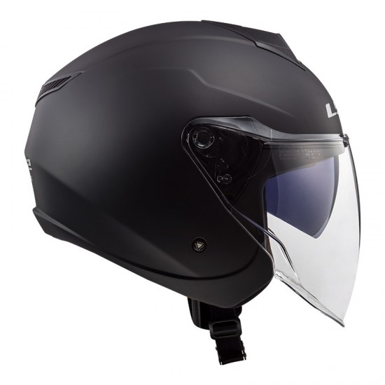 Casco jet LS2 OF573 TWISTER II Solid Matt Black - Micasco.es - Tu tienda de cascos de moto