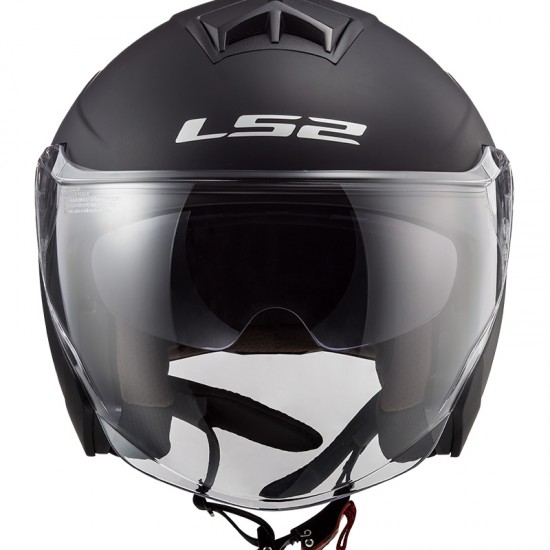 Casco jet LS2 OF573 TWISTER II Solid Matt Black - Micasco.es - Tu tienda de cascos de moto