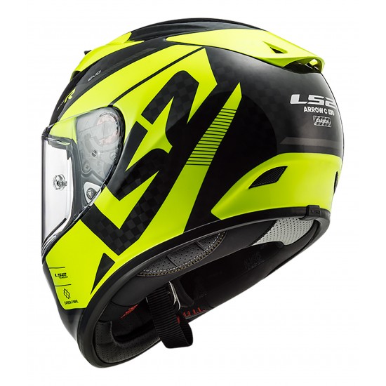 SUPERPFERTA Casco integral LS2 Helmets FF323 ARROW C EVO Sting Black HV Yellow > REGALO: Pantalla ahumada - Micasco.es - Tu tienda de cascos de moto