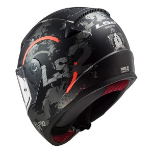 Casco integral LS2 Helmets FF353 RAPID Circle Matt Titanium Fluo Orange - Micasco.es - Tu tienda de cascos de moto