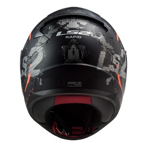 Casco integral LS2 Helmets FF353 RAPID Circle Matt Titanium Fluo Orange - Micasco.es - Tu tienda de cascos de moto