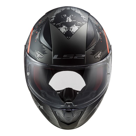 Casco integral LS2 Helmets FF353 RAPID Circle Matt Titanium Fluo Orange - Micasco.es - Tu tienda de cascos de moto