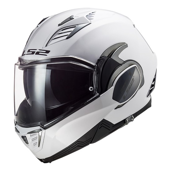 Casco convertible LS2 FF900 Valiant II Solid White - Micasco.es - Tu tienda de cascos de moto