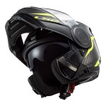 Casco Convertible LS2 ff902 SCOPE Skid Black HV Yellow - Micasco.es - Tu tienda de cascos de moto