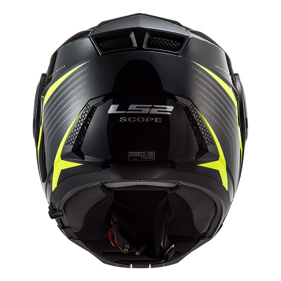 Casco Convertible LS2 ff902 SCOPE Skid Black HV Yellow - Micasco.es Casco Convertible LS2 ff902 SCOPE Skid Black HV Yellow - Micasco.es - Tu tienda de cascos de moto