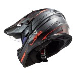 Casco offroad LS2 Helmets MX436 PIONEER EVO Knight Titanium Fluo Orange - Micasco.es - Tu tienda de cascos de moto