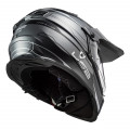 Casco offroad LS2 Helmets MX436 PIONEER EVO Knight Titanium White