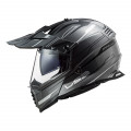Casco offroad LS2 Helmets MX436 PIONEER EVO Knight Titanium White