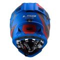 Casco cross/enduro LS2 Helmets MX437 FAST Alpha Matt Blue