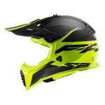 Casco cross/enduro LS2 Helmets MX437 FAST EVO Roar Matt Black HV Yellow - Micasco.es - Tu tienda de cascos de moto