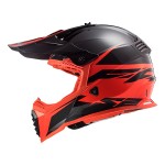 Casco cross/enduro LS2 Helmets MX437 FAST EVO Roar Matt Black Red - Micasco.es - Tu tienda de cascos de moto