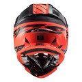 Casco cross/enduro LS2 Helmets MX437 FAST EVO Roar Matt Black Red
