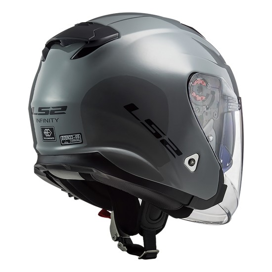 Casco jet LS2 Helmets OF521 INFINITY SOLID Nardo Grey - Micasco.es - Tu tienda de cascos de moto