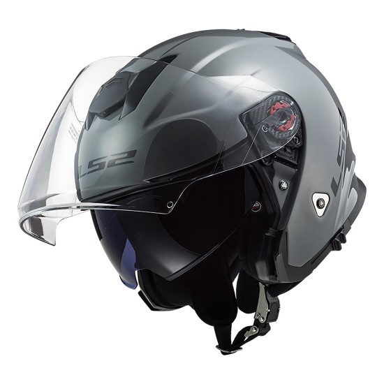 Casco jet LS2 Helmets OF521 INFINITY SOLID Nardo Grey - Micasco.es - Tu tienda de cascos de moto