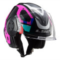 SUPEROFERTA Casco jet LS2 Helmets OF570 VERSO Solid Marker Matt Black Violet