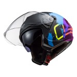 Casco jet LS2 OF573 TWISTER II Xover Matt Black Blue - Micasco.es Casco jet LS2 OF573 TWISTER II Xover Matt Black Blue - Micasco.es - Tu tienda de cascos de moto