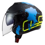 Casco jet LS2 OF573 TWISTER II Xover Matt Black Blue - Micasco.es Casco jet LS2 OF573 TWISTER II Xover Matt Black Blue - Micasco.es - Tu tienda de cascos de moto