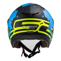 Casco jet LS2 OF573 TWISTER II Xover Matt Black Blue - Micasco.es Casco jet LS2 OF573 TWISTER II Xover Matt Black Blue - Micasco.es - Tu tienda de cascos de moto