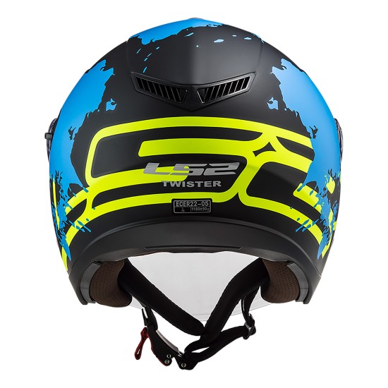 Casco jet LS2 OF573 TWISTER II Xover Matt Black Blue - Micasco.es Casco jet LS2 OF573 TWISTER II Xover Matt Black Blue - Micasco.es - Tu tienda de cascos de moto