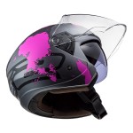 Casco jet LS2 OF573 TWISTER II Xover Matt Titanium Purple - Micasco.es - Tu tienda de cascos de moto