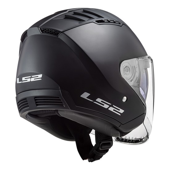 Casco jet LS2 OF600 Copter Solid Matt Black - Micasco.es - Tu tienda de cascos de moto
