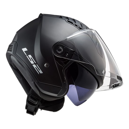 Casco jet LS2 OF600 Copter Solid Matt Black - Micasco.es - Tu tienda de cascos de moto