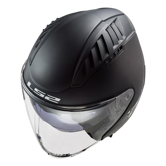 Casco jet LS2 OF600 Copter Solid Matt Black - Micasco.es - Tu tienda de cascos de moto