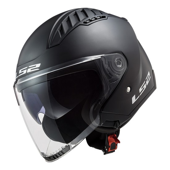 Casco jet LS2 OF600 Copter Solid Matt Black - Micasco.es - Tu tienda de cascos de moto