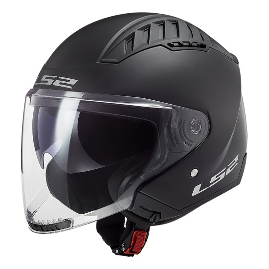 Casco jet LS2 OF600 Copter Solid Matt Black - Micasco.es - Tu tienda de cascos de moto