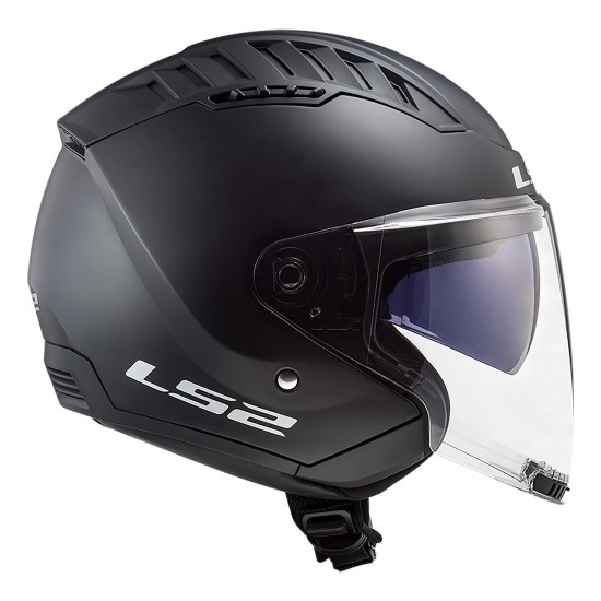Casco jet LS2 OF600 Copter Solid Matt Black - Micasco.es - Tu tienda de cascos de moto