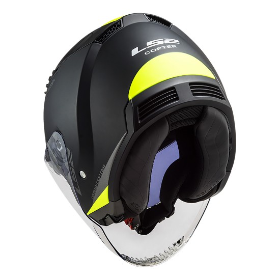 Casco jet LS2 OF600 Copter Urbane Black HV Yellow - Micasco.es Casco jet LS2 OF600 Copter Urbane Black HV Yellow - Micasco.es - Tu tienda de cascos de moto