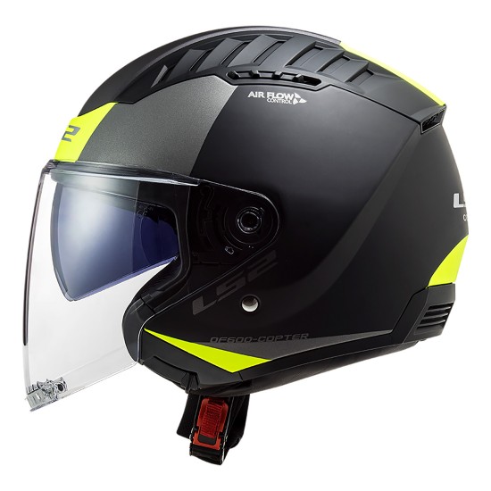 Casco jet LS2 OF600 Copter Urbane Black HV Yellow - Micasco.es Casco jet LS2 OF600 Copter Urbane Black HV Yellow - Micasco.es - Tu tienda de cascos de moto
