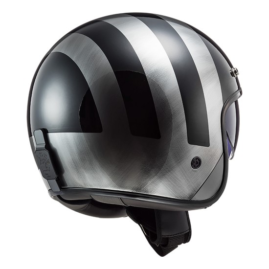 Casco jet LS2 OF601 BOB Lines Black Jeans - Micasco.es - Tu tienda de cascos de moto