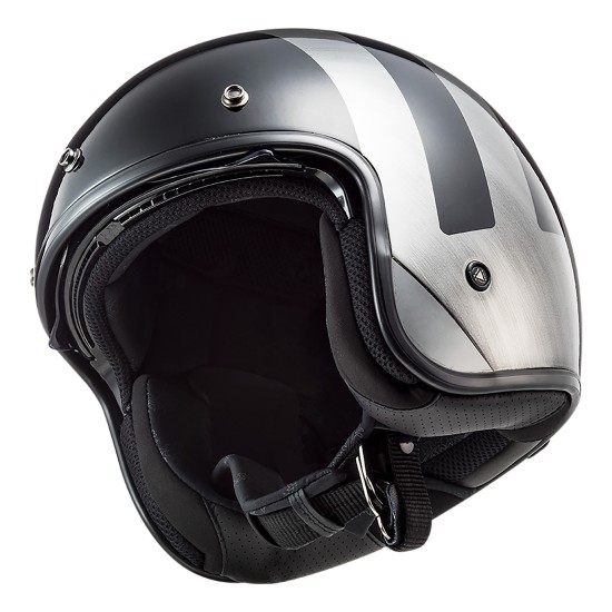 Casco jet LS2 OF601 BOB Lines Black Jeans - Micasco.es - Tu tienda de cascos de moto