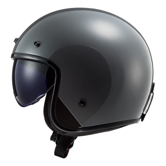 Casco jet LS2 OF601 BOB Solid Nardo Grey - Micasco.es - Tu tienda de cascos de moto