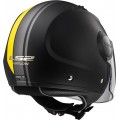 Casco jet LS2 Helmets OF562 AIRFLOW L METROPOLIS Matt Black Yellow