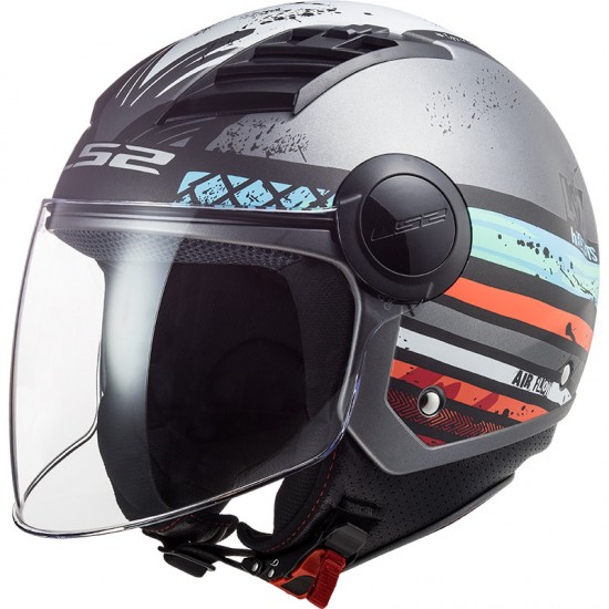 Casco jet LS2 Helmets OF562 AIRFLOW L RONNIE Matt Silver Blue - Micasco.es Casco jet LS2 Helmets OF562 AIRFLOW L RONNIE Matt Silver Blue - Micasco.es - Tu tienda de cascos de moto