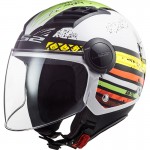Casco jet LS2 Helmets OF562 AIRFLOW L RONNIE White Green - Micasco.es Casco jet LS2 Helmets OF562 AIRFLOW L RONNIE White Green - Micasco.es - Tu tienda de cascos de moto