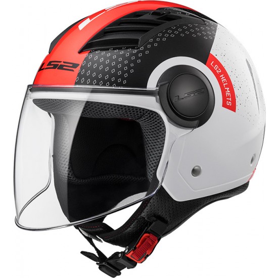 Casco jet LS2 Helmets OF562 AIRFLOW L CONDOR White Black Red - Micasco.es Casco jet LS2 Helmets OF562 AIRFLOW L CONDOR White Black Red - Micasco.es - Tu tienda de cascos de moto