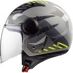 Casco jet LS2 Helmets OF562 AIRFLOW L CAMO Matt Titanium Yellow - Micasco.es Casco jet LS2 Helmets OF562 AIRFLOW L CAMO Matt Titanium Yellow - Micasco.es - Tu tienda de cascos de moto