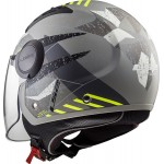 Casco jet LS2 Helmets OF562 AIRFLOW L CAMO Matt Titanium Yellow - Micasco.es Casco jet LS2 Helmets OF562 AIRFLOW L CAMO Matt Titanium Yellow - Micasco.es - Tu tienda de cascos de moto