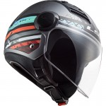 Casco jet LS2 Helmets OF562 AIRFLOW L RONNIE Matt Silver Blue - Micasco.es - Tu tienda de cascos de moto