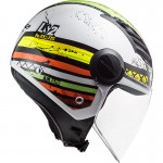 Casco jet LS2 Helmets OF562 AIRFLOW L RONNIE White Green - Micasco.es Casco jet LS2 Helmets OF562 AIRFLOW L RONNIE White Green - Micasco.es - Tu tienda de cascos de moto