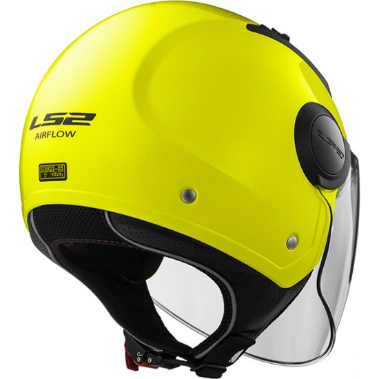 Casco jet LS2 Helmets OF562 AIRFLOW L SOLID Matt H-V Yellow - Micasco.es Casco jet LS2 Helmets OF562 AIRFLOW L SOLID Matt H-V Yellow - Micasco.es - Tu tienda de cascos de moto
