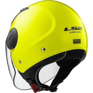 Casco jet LS2 Helmets OF562 AIRFLOW L SOLID Matt H-V Yellow - Micasco.es Casco jet LS2 Helmets OF562 AIRFLOW L SOLID Matt H-V Yellow - Micasco.es - Tu tienda de cascos de moto