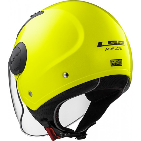 Casco jet LS2 Helmets OF562 AIRFLOW L SOLID Matt H-V Yellow - Micasco.es Casco jet LS2 Helmets OF562 AIRFLOW L SOLID Matt H-V Yellow - Micasco.es - Tu tienda de cascos de moto