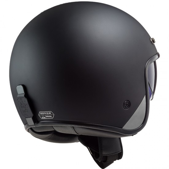 Casco jet LS2 OF601 BOB Solid Matt Black - Micasco.es - Tu tienda de cascos de moto