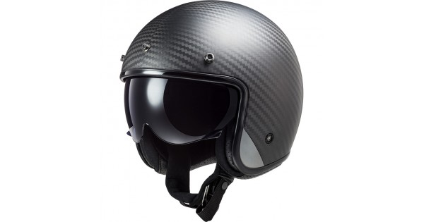 Casco jet LS2 OF601 BOB Carbono 