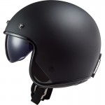 Casco jet LS2 OF601 BOB Solid Matt Black - Micasco.es - Tu tienda de cascos de moto