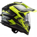 LS2 MX701 EXPLORER HPFC Alter Matt Black HV Yellow - Micasco.es - Tu tienda de cascos de moto